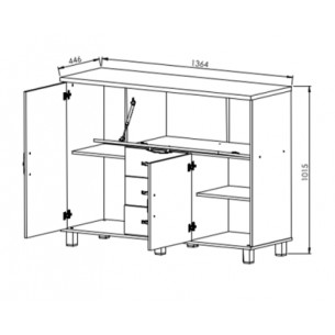 ORLANDI BAHIUT 550 1.35 WENGUE 2