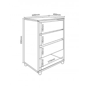 DELOS COMODA DLD-09GC 3... 2